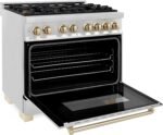 ZLINE Autograph Edition 36″ 4.6 Cu. Ft. Dual Fuel Range - Image 4