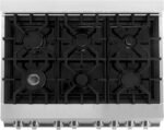 ZLINE 36 in. 4.6 cu. ft. Legacy Dual Fuel Range with 6 Burner Gas Cooktop and Electric Convection Oven in Stainless Steel (RA36) - Image 2