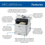 Brother MFC-L8905CDW Wireless Color Laser Printer - Image 2