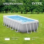 Intex Prism Frame 16′ x 8′ x 42′ Rectangular Above Ground Pool Set - Image 6