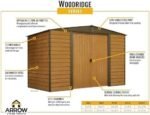 Arrow WR1012 Woodridge EG Steel Storage Shed, 10 by 12-Feet - Image 4