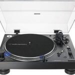 Audio-Technica AT-LP140XP-BK Direct-Drive Professional DJ Turntable, Black, Hi-Fi, Fully Manual, 3 Speed, High Torque Motor