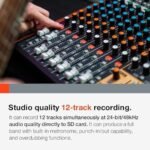 Tascam Model 12 All-in-One 12-track Digital Multitrack Mixing and Recording Studio, Mixer, USB Audio Interface and DAW Controller - Image 5