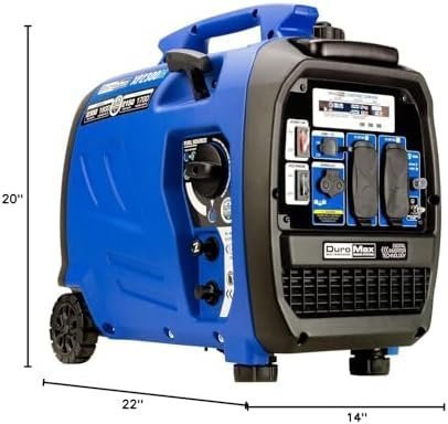 B08Z1FQJ6B-7-1755646826055.jpg DuroMax XP2300iH 2,300-Watt Dual Fuel Portable Digital Inverter Generator – Gas & Propane, RV & Emergency Ready - Image 1