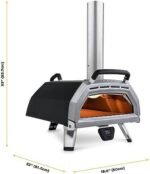 Ooni Karu 16 Multi-Fuel Outdoor Pizza Oven – Wood and Gas Fired Oven – Outdoor Cooking Pizza Oven – Fire and Stonebaked Pizza Oven for Authentic Homemade Pizzas – Dual Fuel Pizza Maker - Image 3