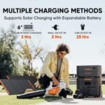 Jackery Solar Generator 4000 Kit, Explorer 2000 Plus and 1X PackPlus E2000 Plus Expandable Battery with 2X200W Solar Panel, 4085 Wh LiFePO4, 3000W Output for Outdoor RV Camping & Home Emergency - Image 3