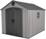 Lifetime Outdoor Storage Shed, 8 x 10 Foot, Gray