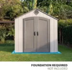 Lifetime Outdoor Storage Shed, 8 x 10 Foot, Gray - Image 4