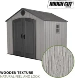 Lifetime Outdoor Storage Shed, 8 x 10 Foot, Gray - Image 5
