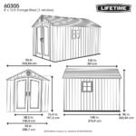 Lifetime 8 Ft. X 12.5 Ft. Outdoor Storage Shed – 60305 - Image 4