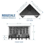 Backyard Discovery Ridgedale Modern Steel Cabana Pergola - Image 2