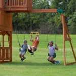 Backyard Discovery Skyfort II Cedar Wood Swing Set - Image 2