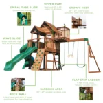 Backyard Discovery Skyfort III Swing Set - Image 5