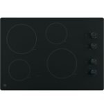 GE 30″ Built-In Knob Control Electric Cooktop JP3030DWBB