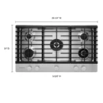 KitchenAid 36″ 5-Burner Gas Cooktop with Griddle - Image 5
