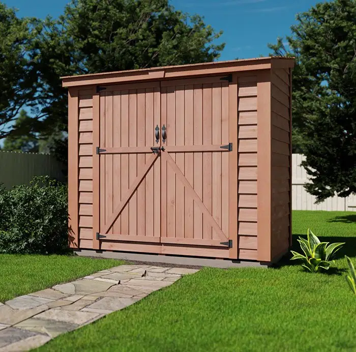 double-door-wooden-shed-spacesaver-8x4-garden-storage_700x692.webp Outdoor Living Today SpaceSaver 8×4 with Double Door - Image 1