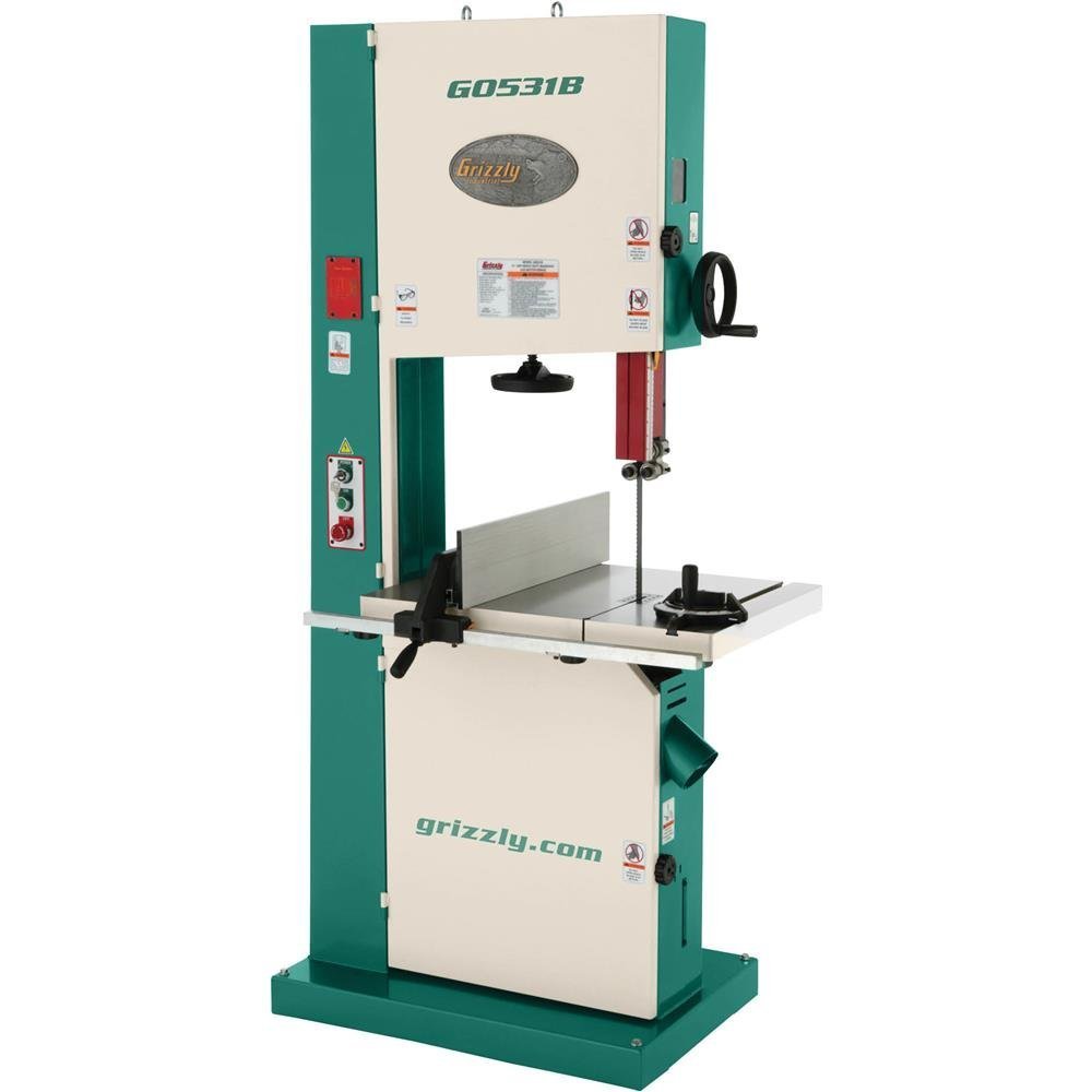 g0531b-e391ce5984bee212abb0a542b5b7d714.jpg Grizzly G0531B – 21″ 5 HP Industrial Bandsaw w/ Brake - Image 1