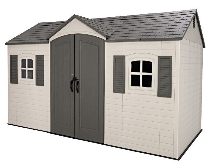 lifetime-legacy-15x8-main-60465.jpg Lifetime Legacy 15×8 Plastic Storage Shed Kit w/ Floor - Image 1