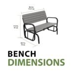 Lifetime Glider Bench - Image 3