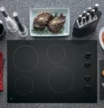 GE 30″ Built-In Knob Control Electric Cooktop JP3030DWBB - Image 6