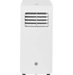 GE – 150 Sq. Ft. 5,000 BTU Portable Air Conditioner with Auto Evaporation Technology – White