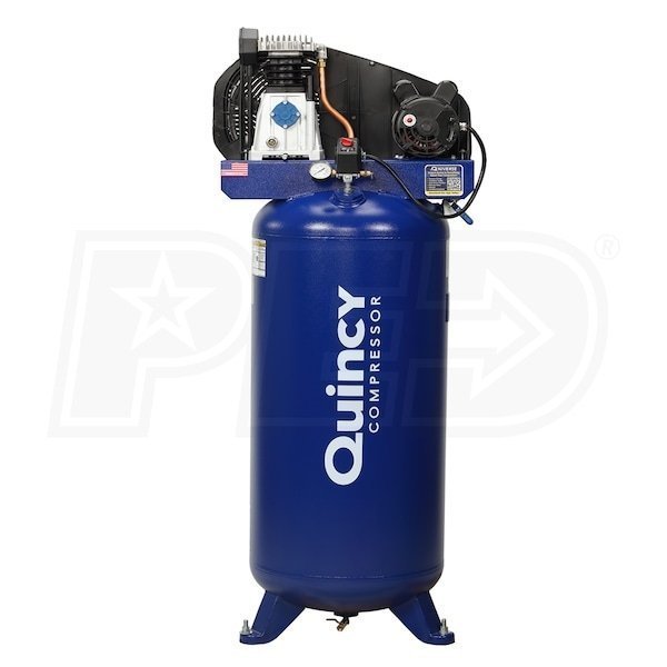 0fe28ba6-64ff-493e-a9de-087f05e54109.jpg Quincy 3.5HP 60 Gallon Vertical Electric Air Compressor - Image 1