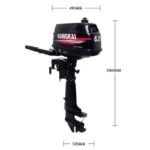 Hangkai Water Cooled 2 Stroke 6HP Outboard Motor Petrol Powered Engine - Image 2