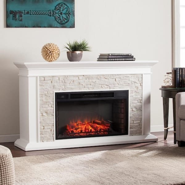 106-1.jpg Ithaca 60.25 in. Electric Fireplace - Image 1
