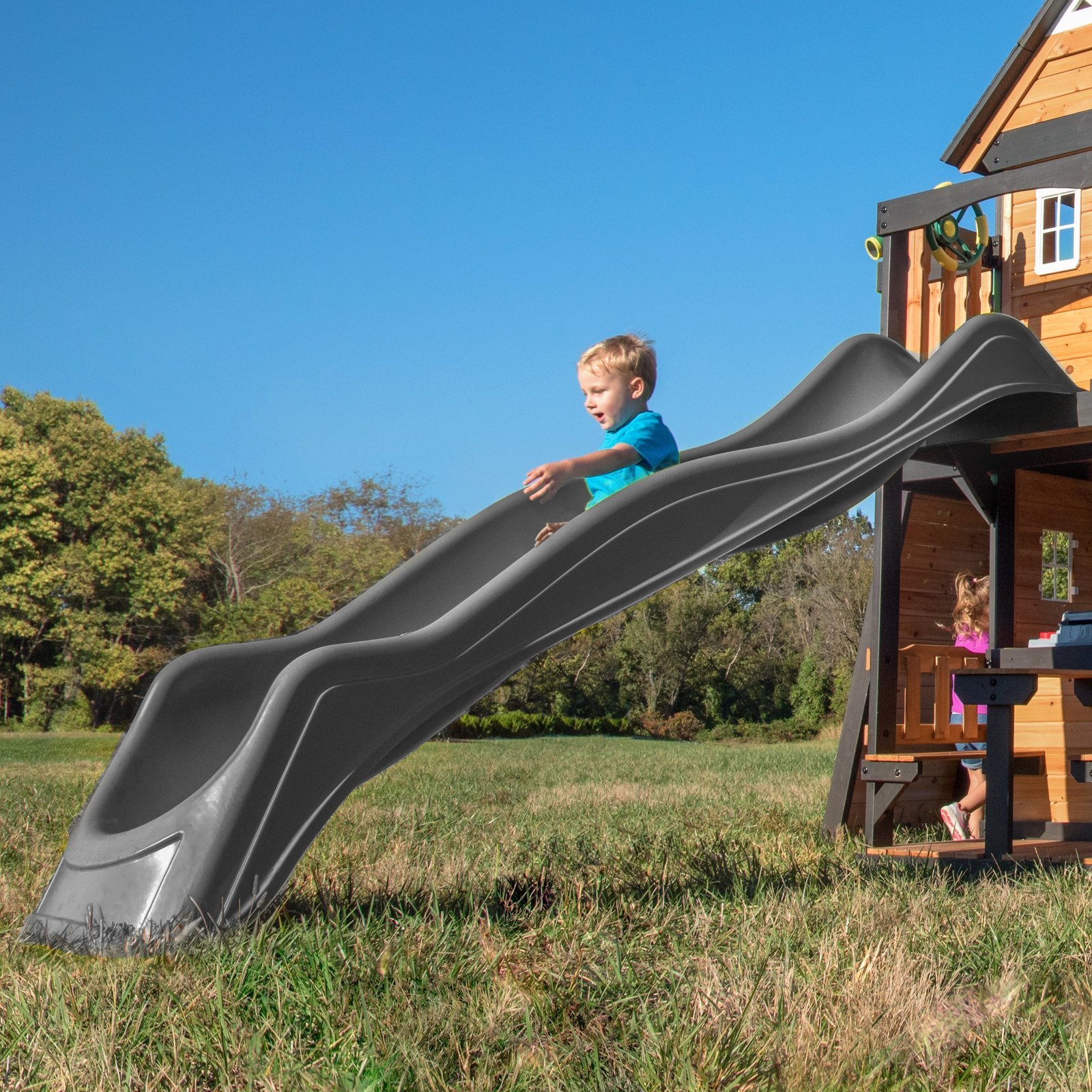 10ft-Vac-Slide-Gray.jpg Gray Wave Slide- 10 Foot - Image 1