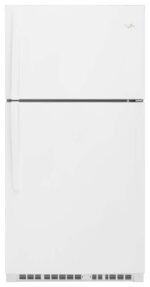 Whirlpool – 33 in. Wide 21.3 cu. ft. Top-Freezer Refrigerator – White