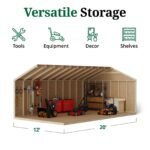 Little Cottage Co Value Gable Wood Shed Kit - Image 8