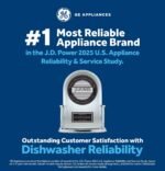 GE – 24″ Top Control Built-In Stainless Steel Tub Dishwasher with 3rd Rack, Sanitize Cycle and 45 dBA – Black Slate - Image 2