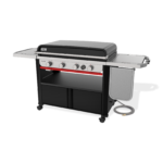 Slate® 36" Rust-Resistant Griddle with Flip-Up Side Table (Natural Gas) - Image 8