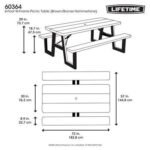 Lifetime 6-Foot W-Frame Folding Picnic Table - Image 10