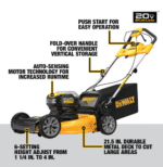 21.5 in. 20-V Li-Ion Cordless Battery Walk Behind Self Propelled Mower w/Hedge,Bare Trimmer,Blower,Cleaner,Pole/Hand Saw - Image 6