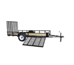 Carry-On Trailer 6-ft x 12-ft Treated Lumber Utility Trailer with Ramp Gate - Image 3