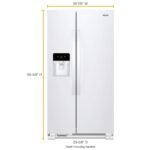 Whirlpool – 36 in. Wide 25 cu. ft. Side-by-Side Refrigerator with Frameless Glass Shelves – White - Image 3