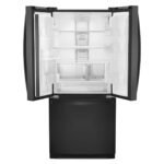 Whirlpool – 30 in. Wide 20 cu. ft. French Door Refrigerator – Black - Image 2