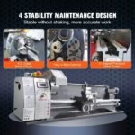 2500 RPM Metal Lathe Machine, Variable Speed Control, Durable Build, Precision Crafting Tool, DOBA-ML2500 - Image 7