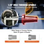 2500 RPM Metal Lathe Machine, Variable Speed Control, Durable Build, Precision Crafting Tool, DOBA-ML2500 - Image 6