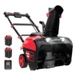 PowerSmart 80V 21″ Cordless Snow Blower with 2 Batteries and Charger