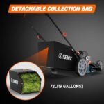 SENIX LSSG-H2 22-Inch Self Propelled Gas Lawn Mower with 163 cc 4-Cycle Engine - Image 2