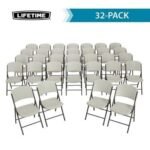 Lifetime 60-Inch Round Stacking Table (4) and Chair (32) Combo - Commercial - Image 3