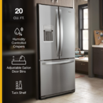 Whirlpool – 30 in. Wide 20 Cu.ft. French Door Refrigerator – Fingerprint Resistant – Stainless Steel - Image 4
