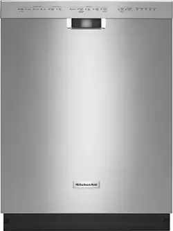 3574027_sd.png KitchenAid – 24″ Built-In Dishwasher with Tub – Stainless Steel - Image 1