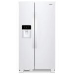 Whirlpool – 36 in. Wide 21 cu. ft. Side-by-Side Refrigerator with LED Interior Lighting – White