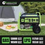 13,000W Dual Fuel Portable Generator, Powered by Gas or Propane, Electric Start, Home Backup & RV Ready - Image 2