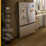 Whirlpool – 36 in. Wide 31 cu. ft. French Door Refrigerator with Interior Water Dispenser – Fingerprint-Resistant Stainless Finish - Image 4