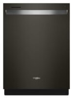 Whirlpool – 24” Stainless Steel Dishwasher with AI Intelligent Wash – 47 dBA .- Print Resistant Black Stainless – Print Resist Blk Stnlss