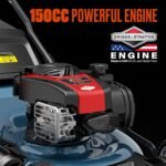 SENIX Self-Propelled Gas Lawn Mower, 22in Cutting Blade / 23in Cutting Deck, 150 cc 4-Cycle Made in Briggs & Stratton Engine , 3-In-1, 6-Position Adjustment, 11in Rear Wheels, LSSG-H3 - Image 3